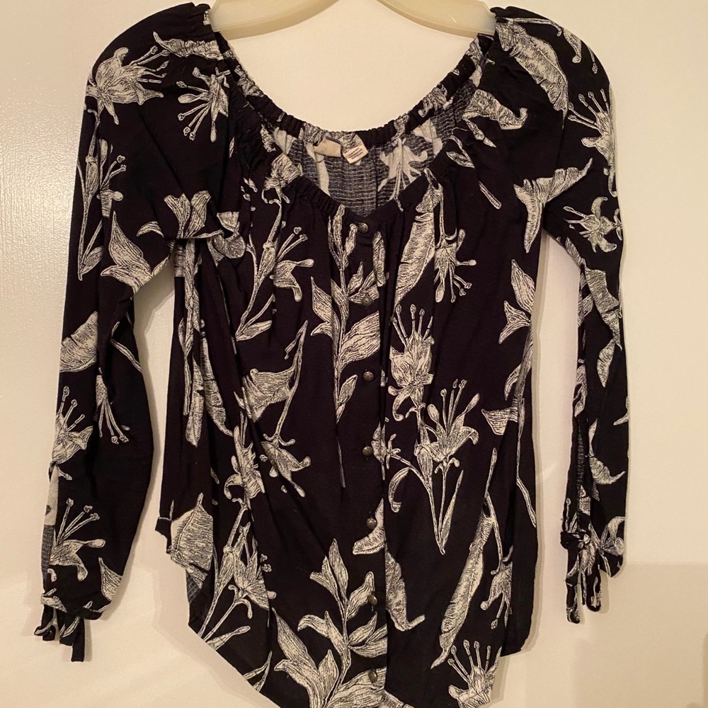 Floral off the shoulder top